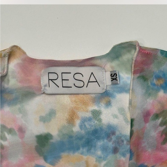RESA Multicolor Floral Tie Top - Picture 2 of 4